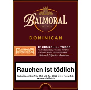 Balmoral Dominican Selection Churchill Tubo 12er