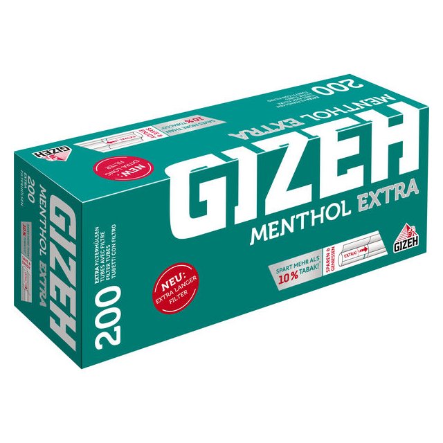 GIZEH  Menthol Extra Hülsen 5er Pack