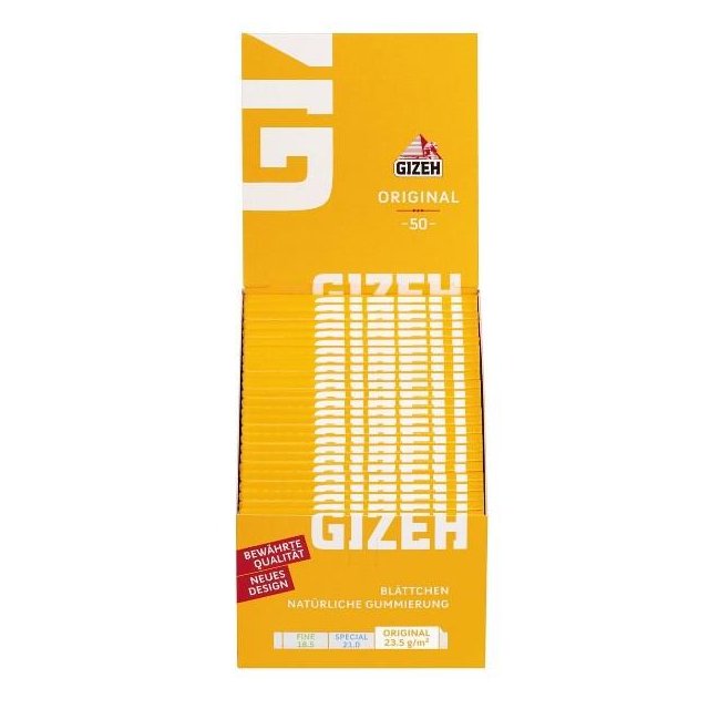 GIZEH Original Gelb 50er Pack