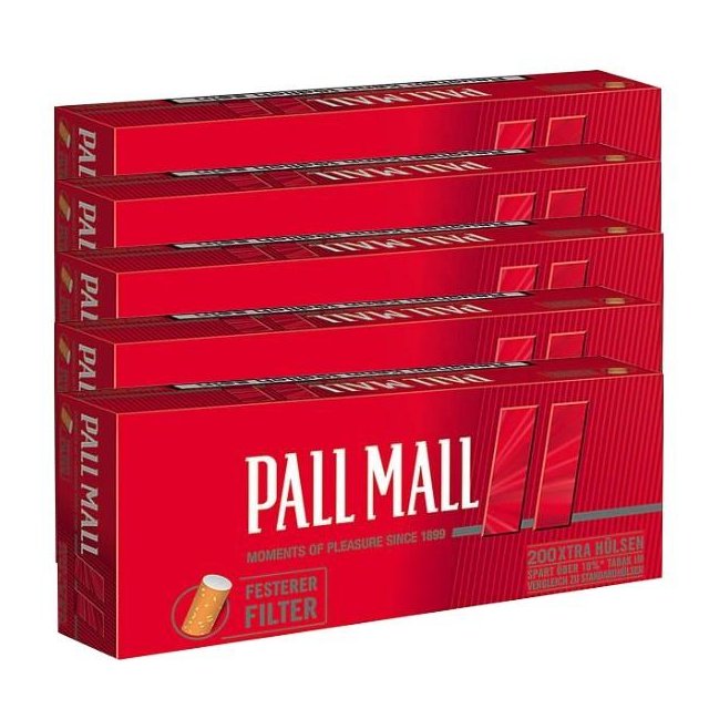 Pall Mall Red Xtra Filterhülsen 5er Pack