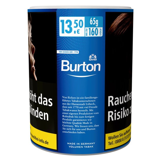 Burton Volumen Tabak Fine Blue XL 65g