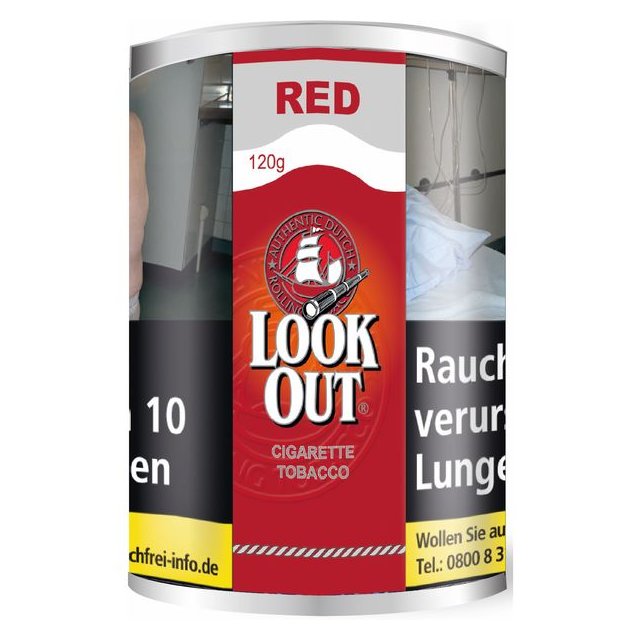 Look Out Red Cigarette Tobacco 120g