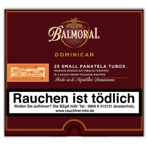 Balmoral Dominican Selection Small Panatela Tubo 25er