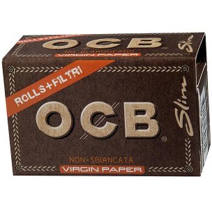 OCB Unbleached Rolls + Tips Virgin Paper